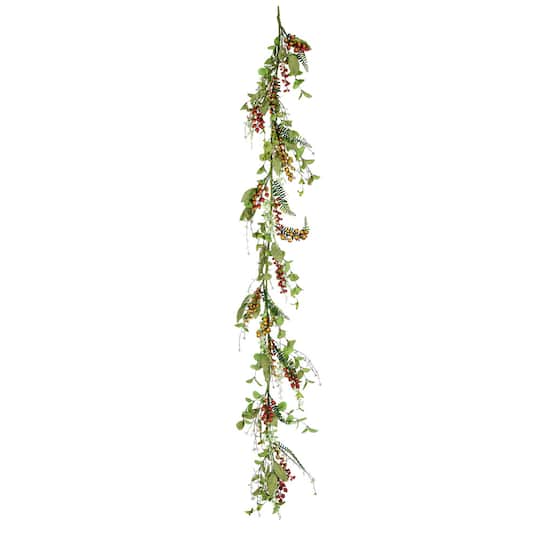 6Ft Mixed Fall Garland By Vickerman in Green | 6 ft | Michaels®